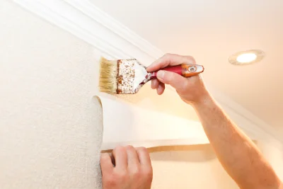 Pose de papier peint à Laz — revêtements muraux et toiles de verre